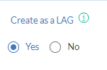 Create as LAG