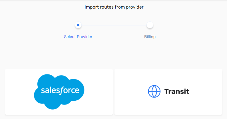 screenshot of the Cloud Router import