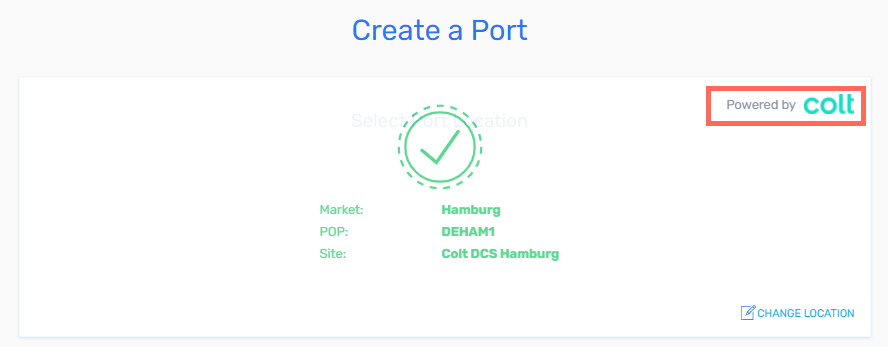 screenshot of Colt port