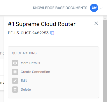 Cloud Routers page